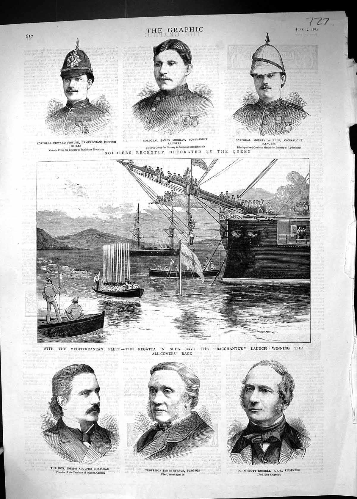 Old Murray Whaler Chapleau Spence 1882 Ships Regatta Suda Bay Bacchan Victorian