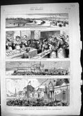 Original Old Antique Print 1881 Stag-Hounds Hunting Sport Stags Horses Huntsmen
