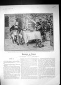 Old 1904 Illustration Story Beatrice Venice Gaston Balland Frank Dadd 20th