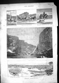 Antique Print 1886 Norway Romsdal Trtinderne Christiania Viking Ship Church