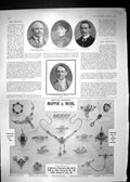 Antique Old Print 1905 Banner Vivian Tryon Boothby Advertisement Mappin Webb