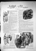 Antique Old Print 1887 Locked Up Story Illustration Major Griffith Fiennes 19th