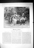 Old Print 1904 Story Illustration Pemberton Dadd Romance Beatrice Venice 20th