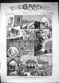 Old 1882 Industrial Exhibition Peterborough Swan Inn Almshouses Lynch Victorian