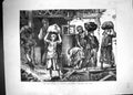 Original Old Antique Print 1871 Brickyards England Children Carrying Clay 19th