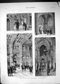 Old 1880 Houses Parliament Post Office Commons Barry'S Statue St. Ste Victorian
