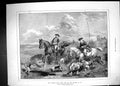 Antique Old Print 1872 Hunting Horses Hounds Dogs Huntsmen Frederick Tayler