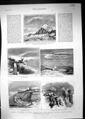 Old 1891 Deer Stalking Forest Black Mount Argyllshire Hunting Corrie Victorian