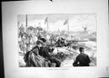Original Old Antique Print 1870 Rifle Shooting Firing Point Wimbledon Sport