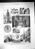 Old 1884 Septcentenary Civic Celebration Winchester Castle County Hal Victorian