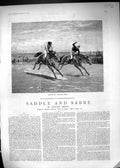 Old Antique Print 1887 Story Illustration Horse Racing Sport Small Smart 19th