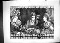 Original Old Antique Print 1872 Christine Nilsson Drury Lane Theatre Spectators