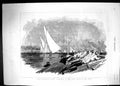 Antique Old Print 1889 Lord Dunraven Yacht Valkyrie Trial Races Nore Sailing
