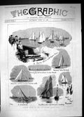 Antique Print 1888 Sailing Match Thames Yacht Club Yarana Petronilla Sport 19th