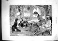 Old Antique Print Davis 1880 Sunny Afternoon Scene Garden Family Children 19th