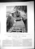 Old 1889 Story Illustration Railway Train Tents Shem Brewtnall Allen Victorian
