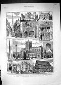 Old 1881 Archaeological Association Eastnor Castle Malvern Abbey Warw Victorian