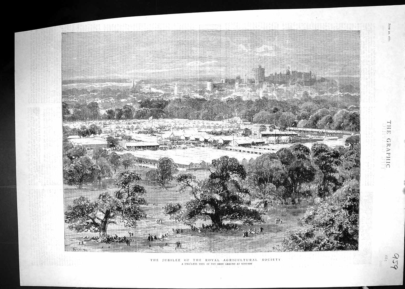 Old 1889 Jubilee Royal Agricultural Society Show Ground Windsor Londo Victorian