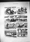 Antique Old Print 1881 Relics Trafalgar Sailors Navy Ship Canon Guns Nichols