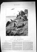 Antique Print 1882 Story Illustration Kit Men Castle Slopes Arthur Hopkins 19th
