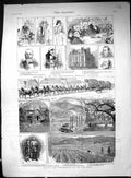 Antique Print 1887 Mining Ten Oaks Vineyard Ellen California Comstock Mine 19th