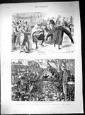Old 1882 Opening Royal Courts Justice Strand Queen England Wellington Victorian