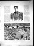 Antique Old Print Alexander 1889 Traveller Stoned Monkeys Himalayas Murree 19th