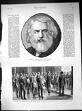 Old 1882 Henry Wadsworth Longfellow Constantinople Black Eagle Sultan Victorian