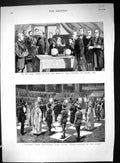 Old Print 1883 Military Chess Tournament Royal College Music Prince Wales 19th