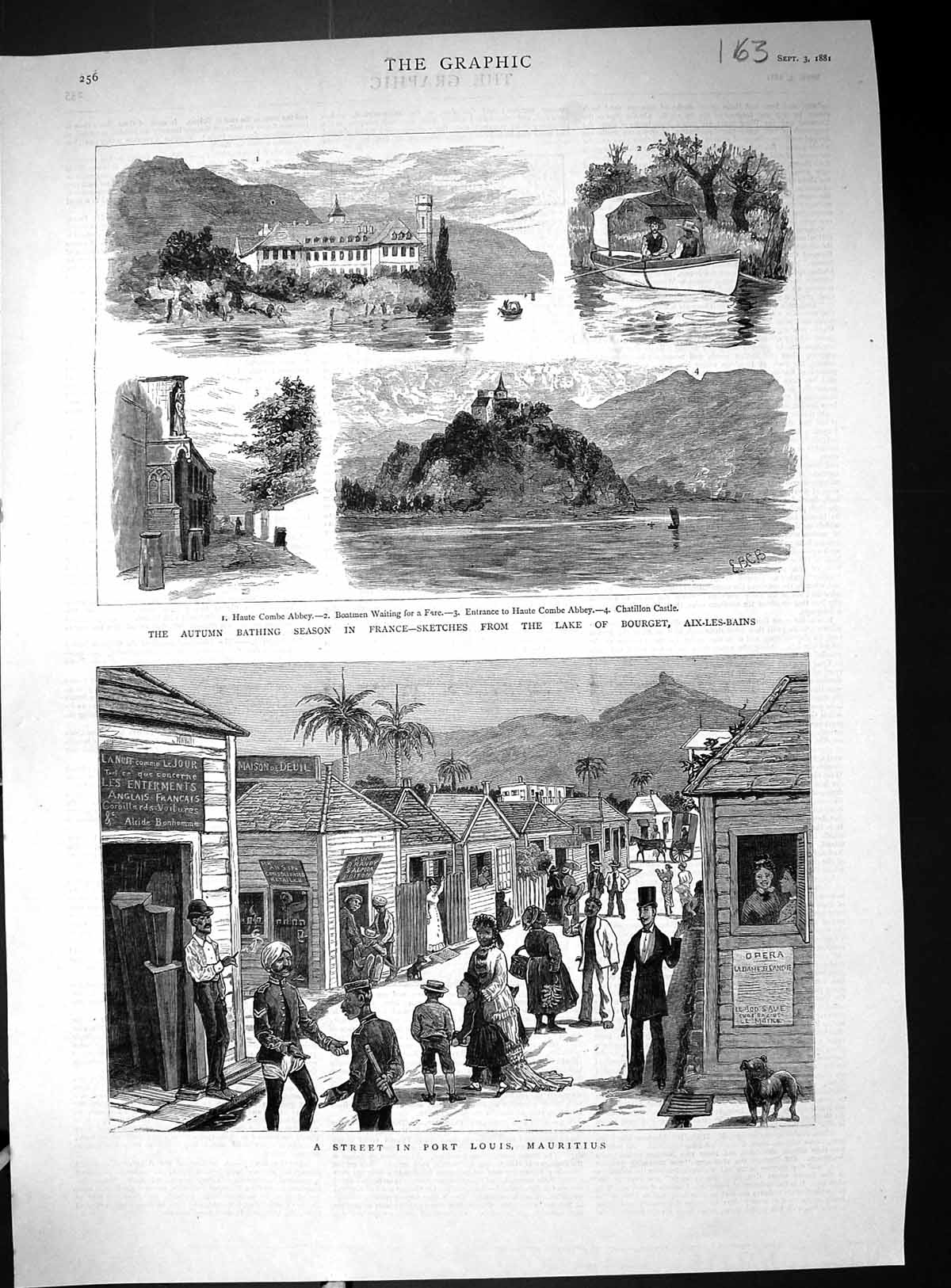 Old Street Port Louis Mauritius France Lake Bourget Aix-Les-Bains Hau