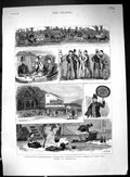Old Print 1881 Goodwood Horse Racing Prince Prelate Japanese Art Menial'S 19th