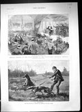 Old 1888 Smoking Concert Field Battery Artillery Finsbury Greyhounds Victorian