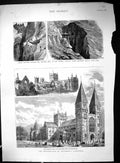 Old 1888 Southwell Cathedral India Chupper Rift Hurnai Railway Quetta Victorian