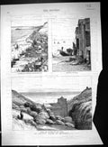 Old 1881 Hastings St. Leonard'S Fishermen Net Houses All Saints Churc Victorian