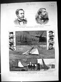 Old 1881 White Wings Yacht Portland Hercules Medical Congress Pasteur Victorian