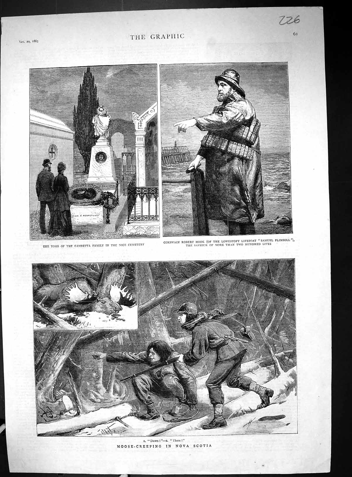 Old Tomb Gambetta Nice Cemetery Robert Hook 1883 Moose Creeping Nova Victorian
