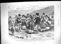 Old 1892 Balkan Village Peasants Dancing Hora Turkey Ladies Fashion F 19th