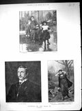 Antique Old Print 1889 Rider Haggard Hetty Sorrel Poor Children Street Scene