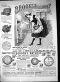 Old Print 1880 Brooke'S Soap Bensons Watches Negretti Epps Cocoa Whisky 19th