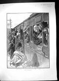 Old 1903 Morning Scene Railway Train Line Transport King Queen Herber 20th