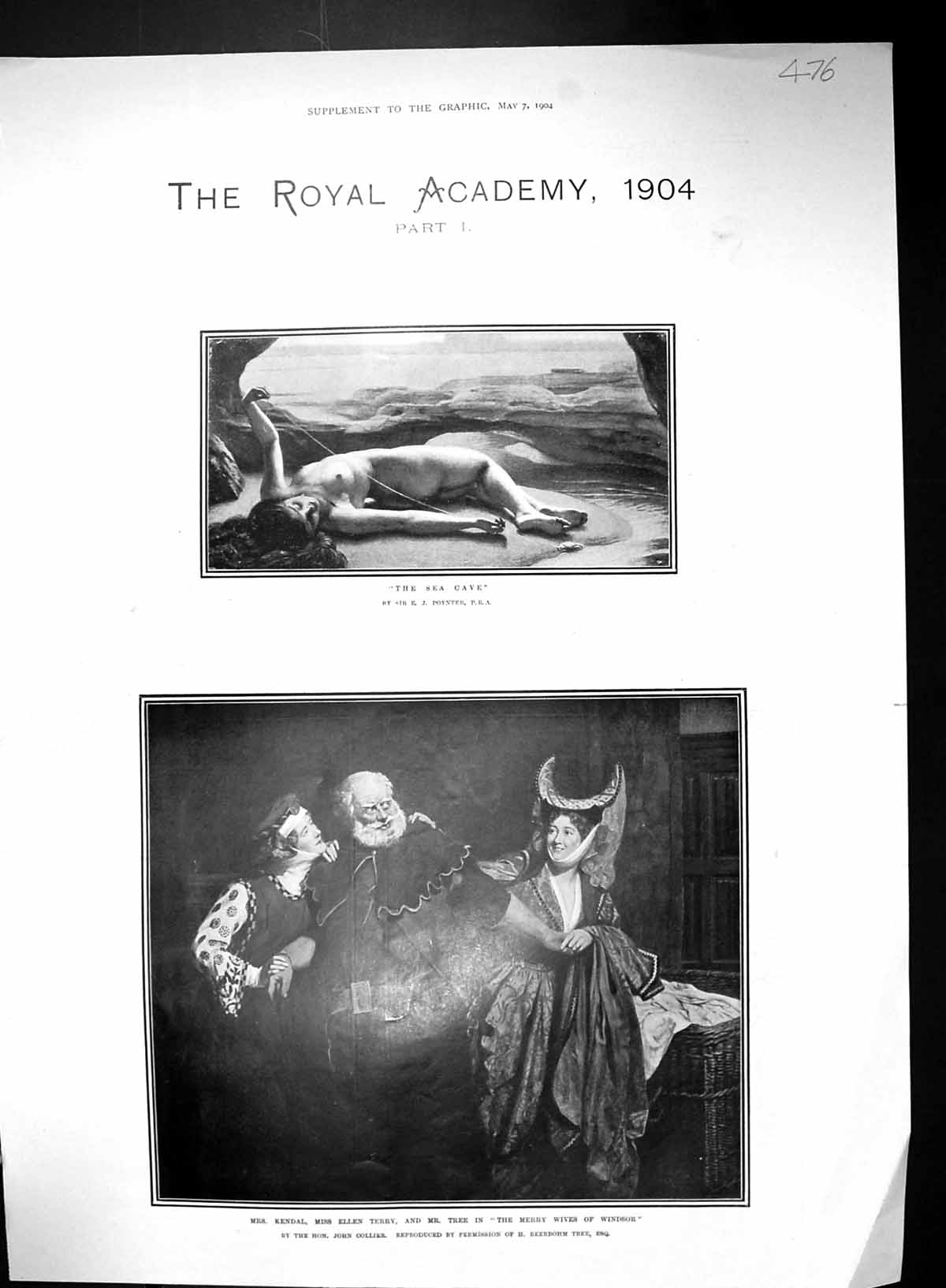 Old 1904 Kendal Ellen Terry Tree Wives Windsor Theatre Lancaster Ship 20th