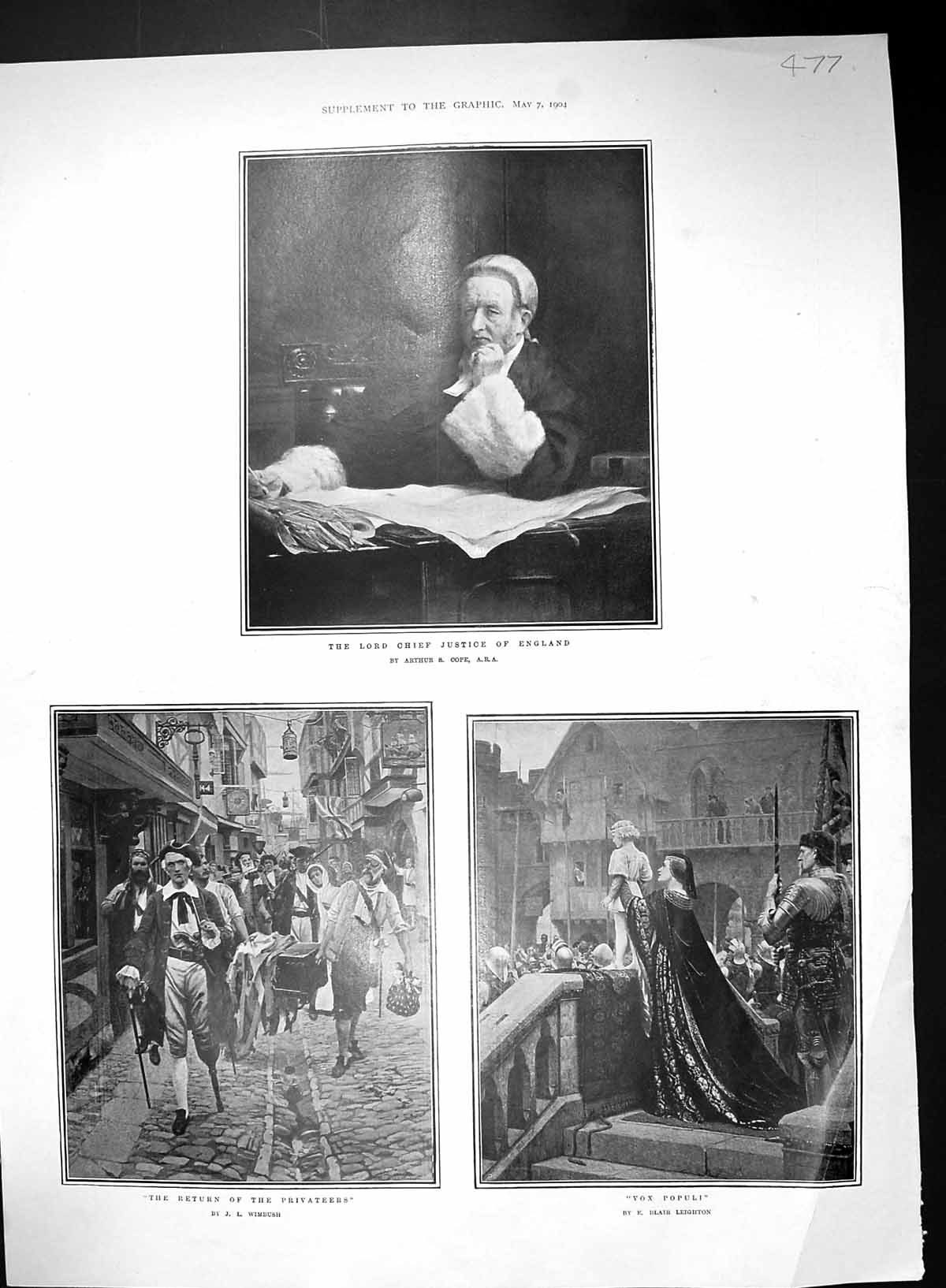 Old 1904 Chief Justice England Populi Privateers Flatford Welsh River 20th