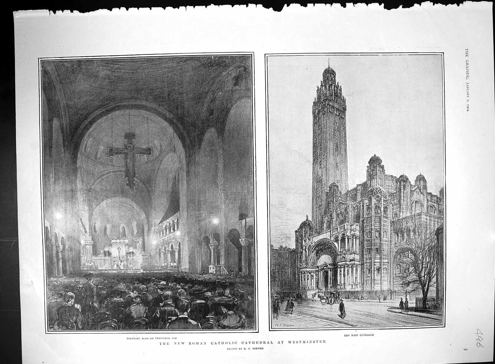 Old 1904 Roman Catholic Cathedral Westminster King Spain Portugal Oly 20th
