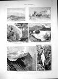 Old 1888 Lake District Sty Ullswater Red Tarn Helvellyn Vicar-WardenVictorian