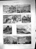 Old 1888 Lake District Scafell Mickledore Ennerdale Eskdale Screes Ca 19th
