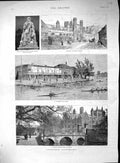 Old 1887 Cambridge John'S College University Boat House Thorwaldsen B 19th