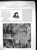 Old 1884 London Banqueting Hall Crosby Thomas More Helen'S Church Bis 19th