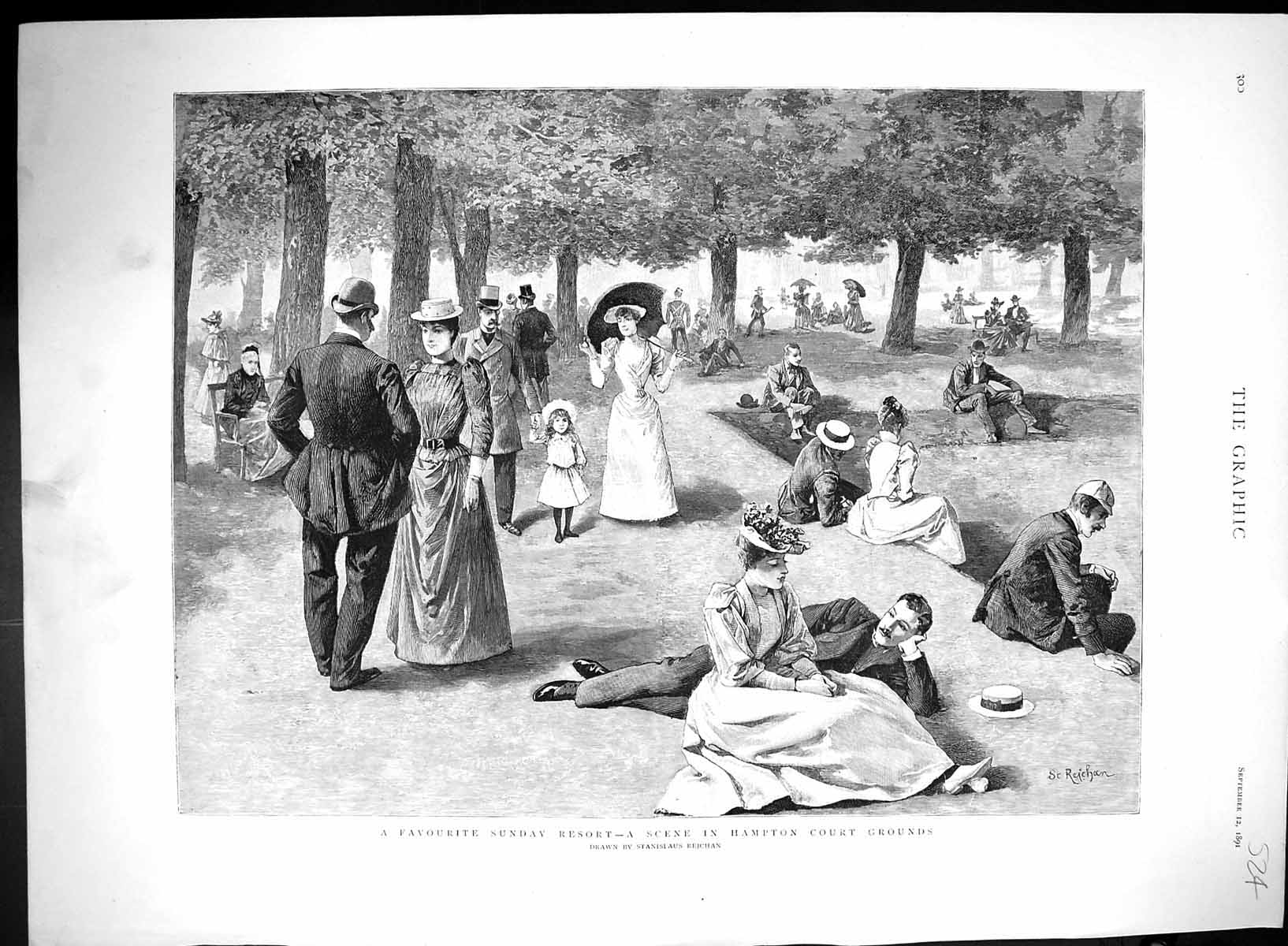 Old 1891 Hampton Court Grounds Lord Randolph Churchill South Africa C 19th