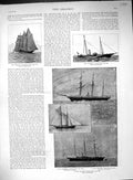 Old 1887 Yachts Czarina Primrose Wanderer Corinne Schooner Ituna Osbo 19th