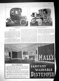 Old 1905 Hurtu Car Lancaster Motor Garage Hansom Halls Distemper Lux 20th